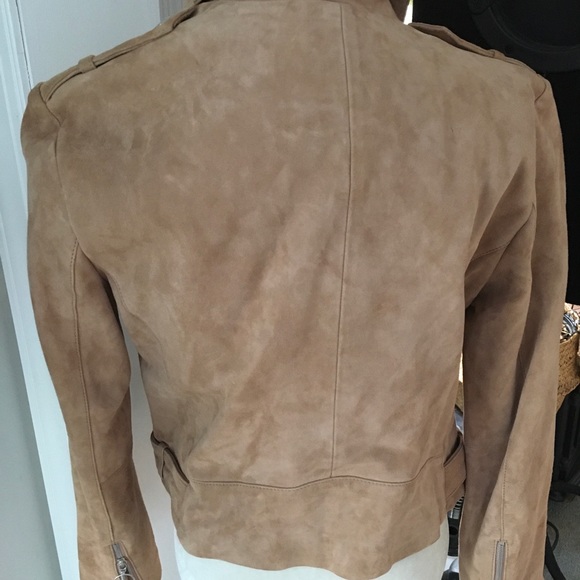 Suede moto jacket - Picture 2 of 7